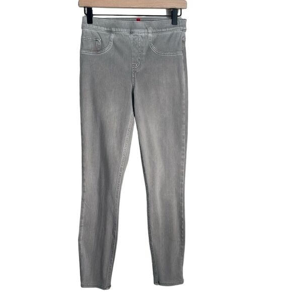 SPANX Pull On Denim Jeggings Jeans Light Gray Wash Size Small - Picture 1 of 7